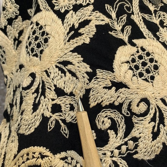 Vintage Casual Corner Floral Embroidered Vest Boho Cottagecore Women's M - Picture 5 of 13